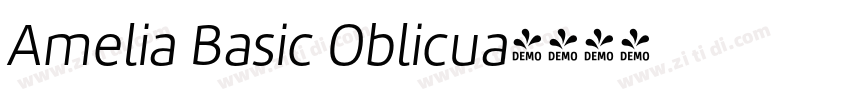 Amelia Basic Oblicua字体转换